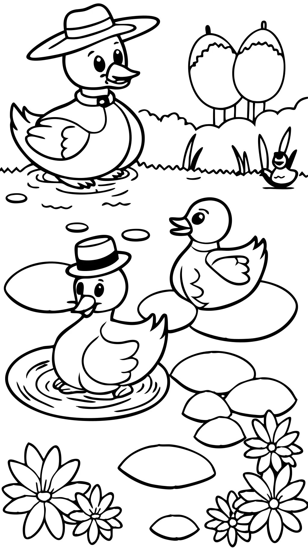 free coloring pages ducks